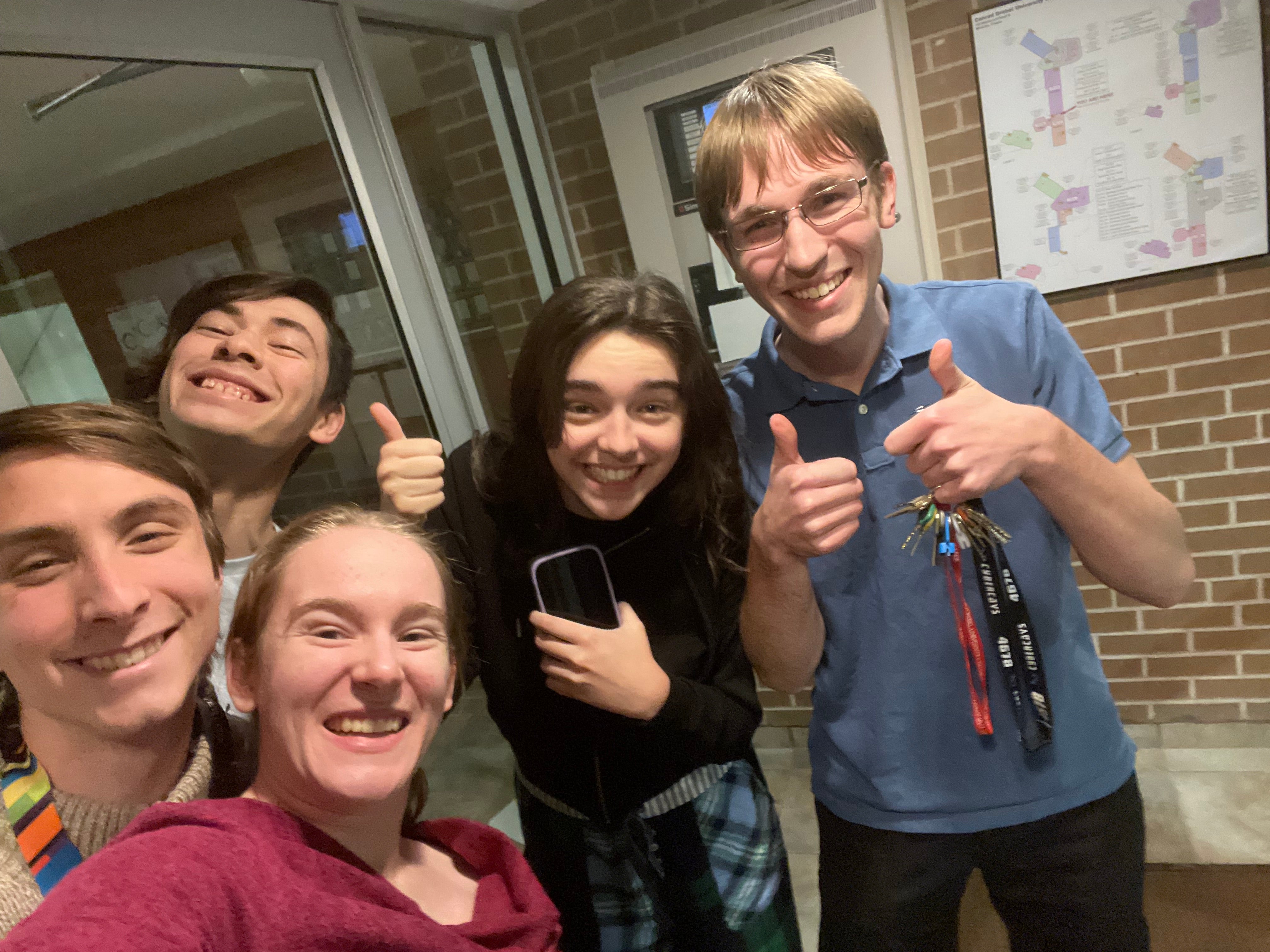 Abby Krueger with her don team