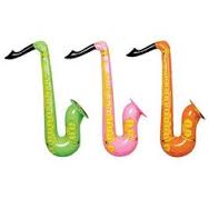 three saxophones