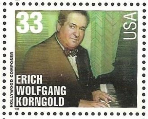 Erich Wolfganga Korngold on postage stamp.