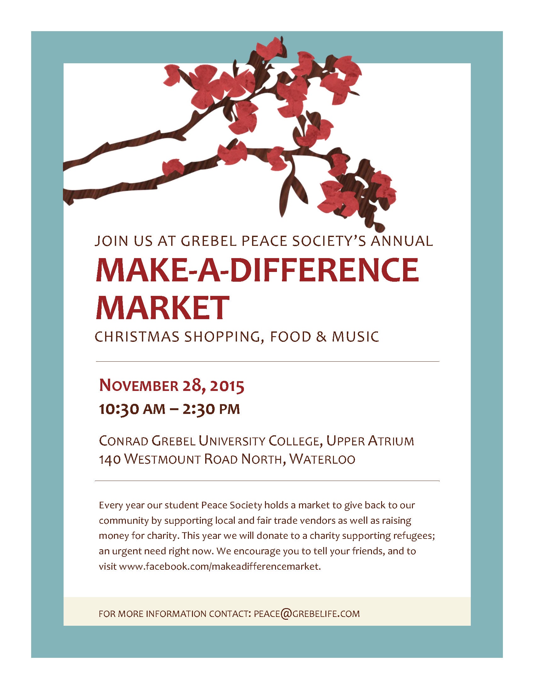 Make a Difference Market Flyer