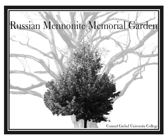Russian Mennonite Memorial Garden oak tree logo