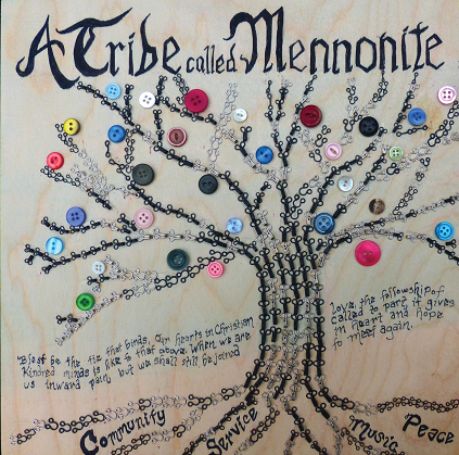 A tree with buttons in place of leaves.
