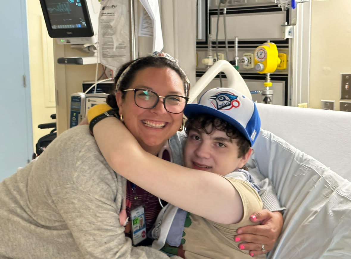 Gina with patient