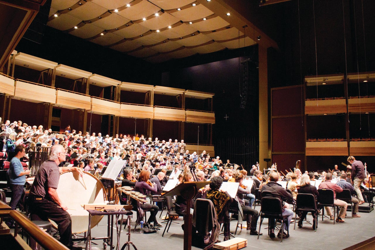 Photo by Margaret Harder-Gissing of War Requium being performed