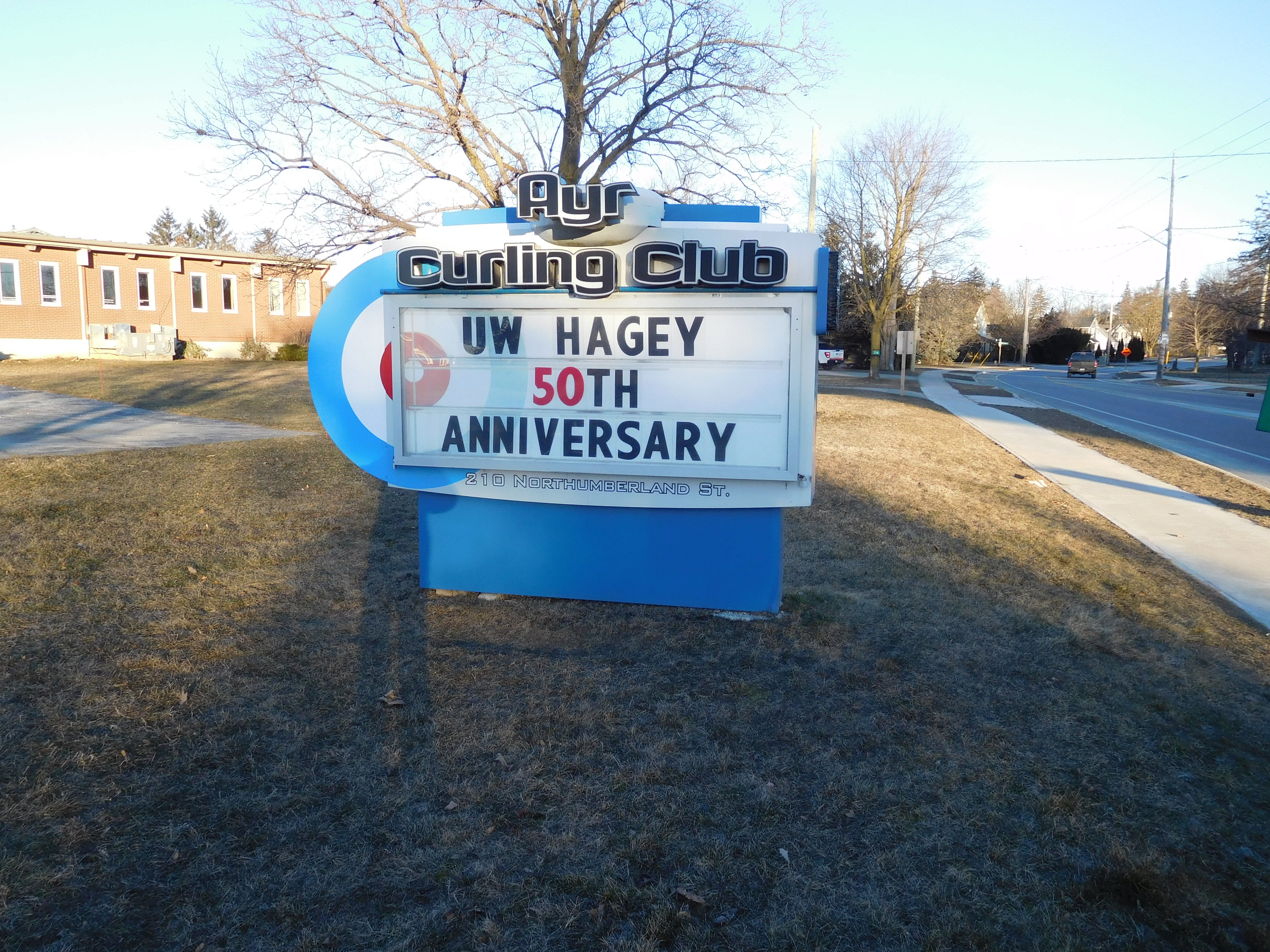 Ayr Curling Club Sign
