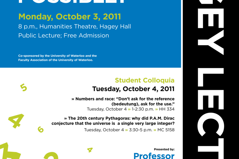 Poster for 2011 Hagey Lecture