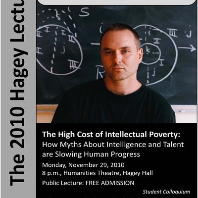 Poster for 2010 Hagey Lecture