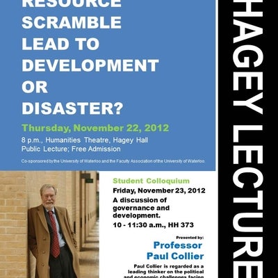 2012 Hagey Lecture poster