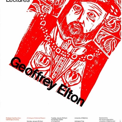 Geoffrey Elton 1974 Hagey Lecture poster