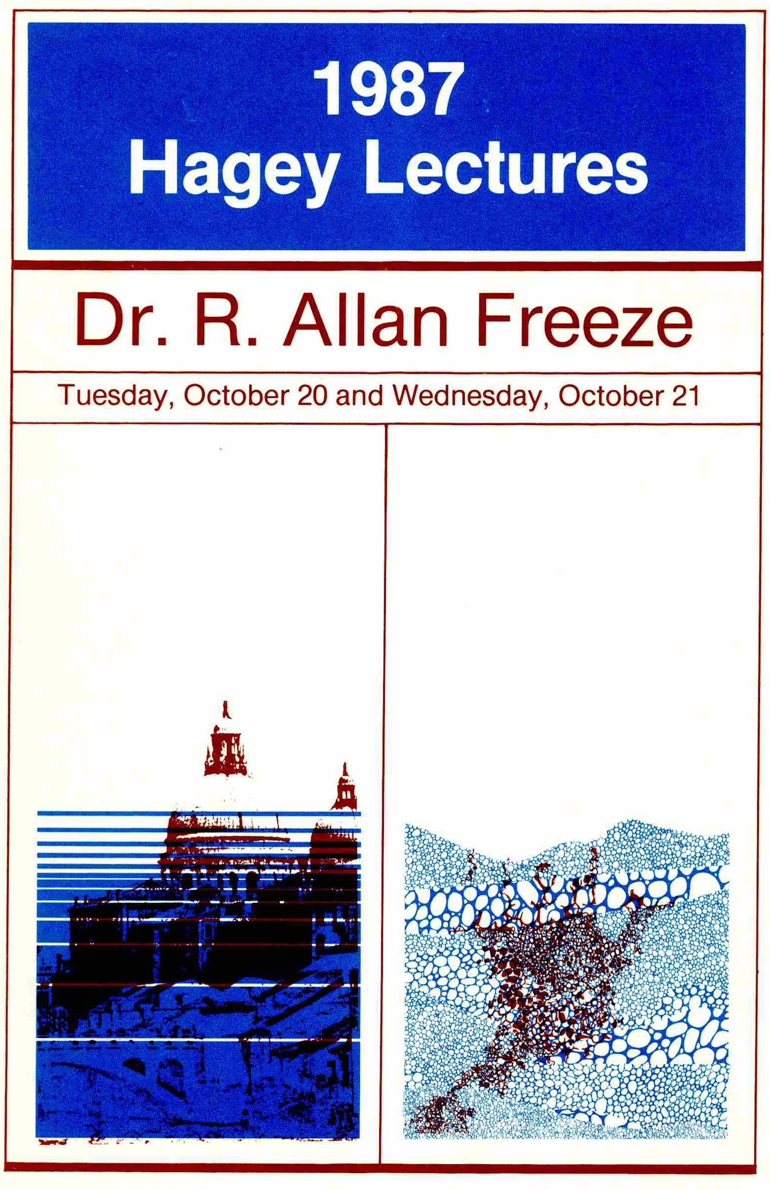 Poster for 1987 Hagey Lecture