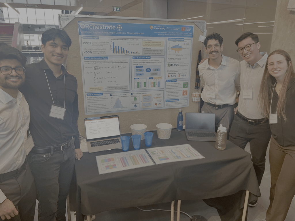 ORchestrate FYDP poster at the 2025 MGTE design symposium 