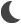 image of crescent moon icon