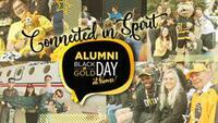 ALUMNI BLACK &amp; GOLD DAY @ Home poster.