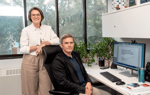 Lindsay Kalbfleisch and Dr. Steven Mock.