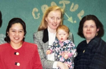 ​Lili Liu and mentors circa 1993. 