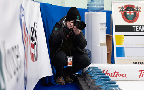 ​Caroline Wiley taking photos. 