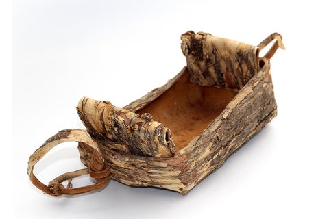 Indigneous birch bark basket.