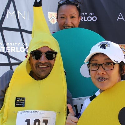 Fun runners in their costumes