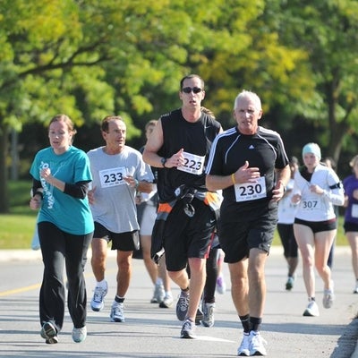 Participants running