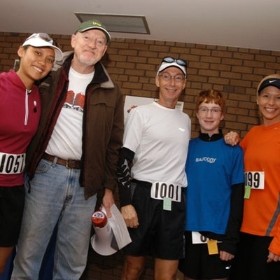 Staffs and runners of Fun Run race