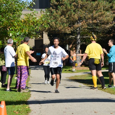 Participant passing the finish line