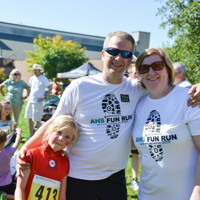 Family of participants after run