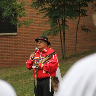Elder Henry doing a speech 