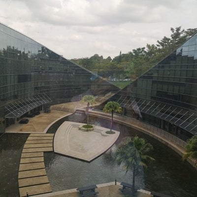The view from NTU’s art building, of the rest of the art building! The campus scenery was absolutely stunning.