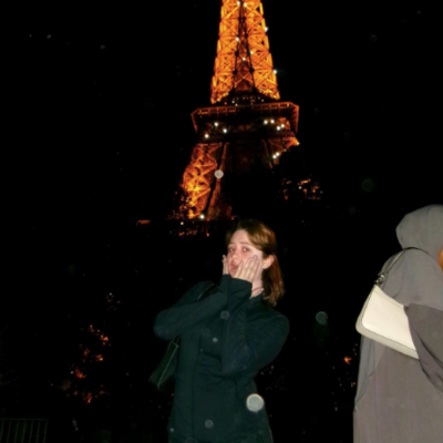  Image taken of me at the base of the eiffel tower