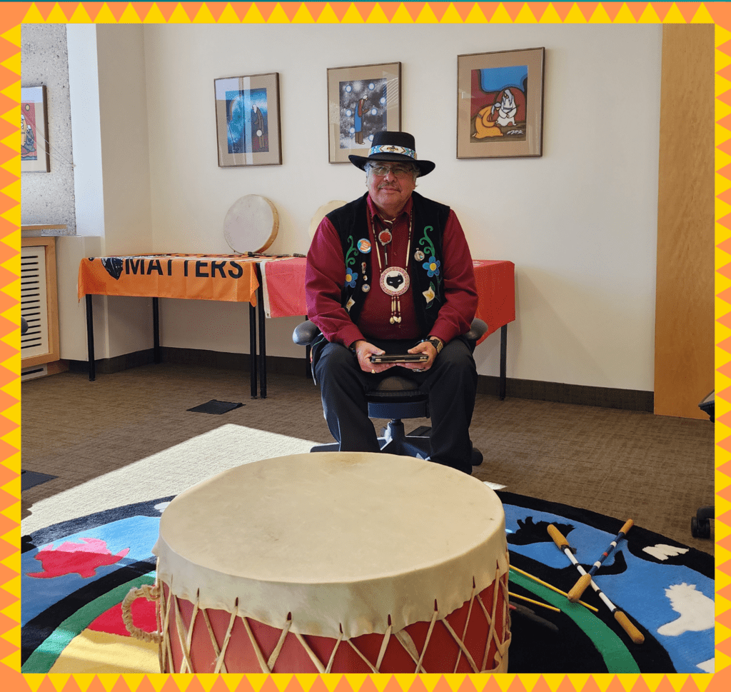Elder Myeengun Henry in the Indigenous Student Space