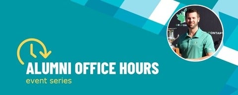 Alumni office hours with image of Rob Watson