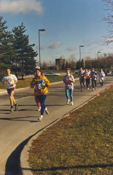 Participants running. 