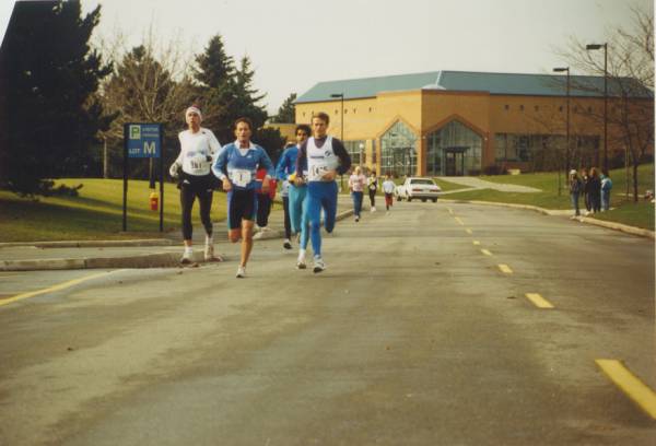 Runners running the race.