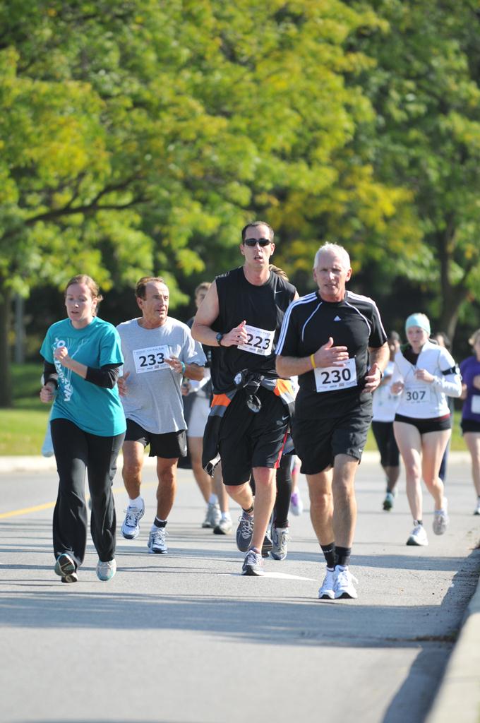 Participants running
