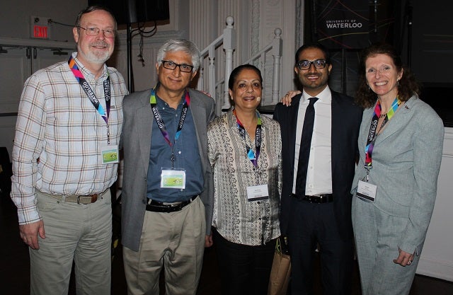 Attendees at alumni event with Rohit Ramchandani.