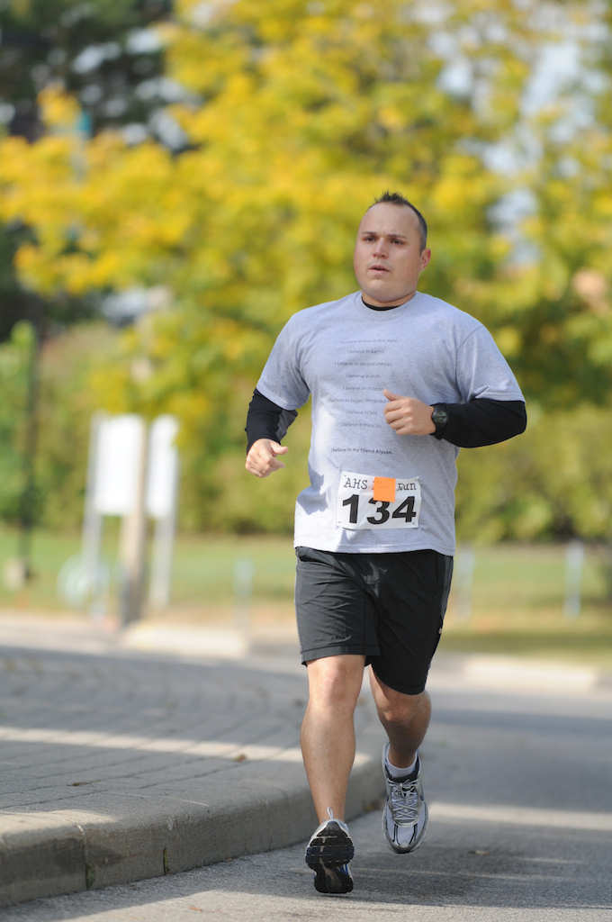 Runner number 134 running