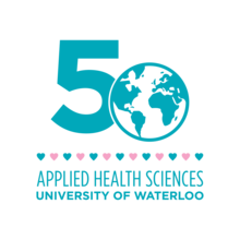Faculty of Applied Health Sciences 50th Anniversary Logo for Valentine's Day 