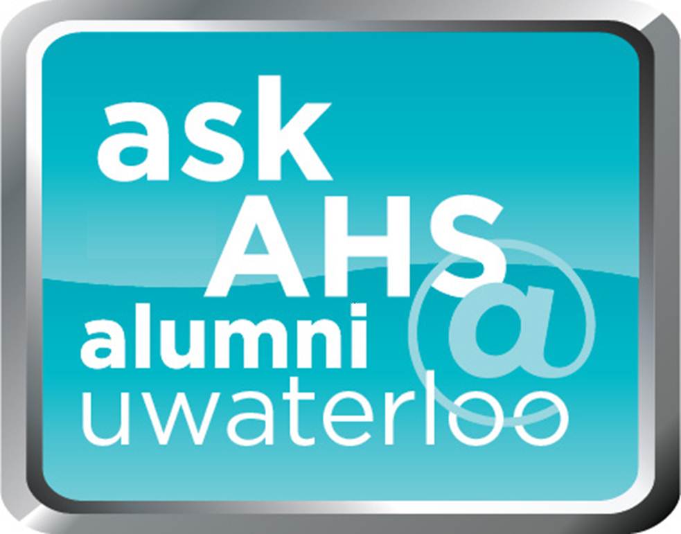 ask AHS alumni @ uwaterloo graphic