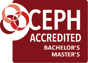 CEPH accredited bachelor's and master's logo