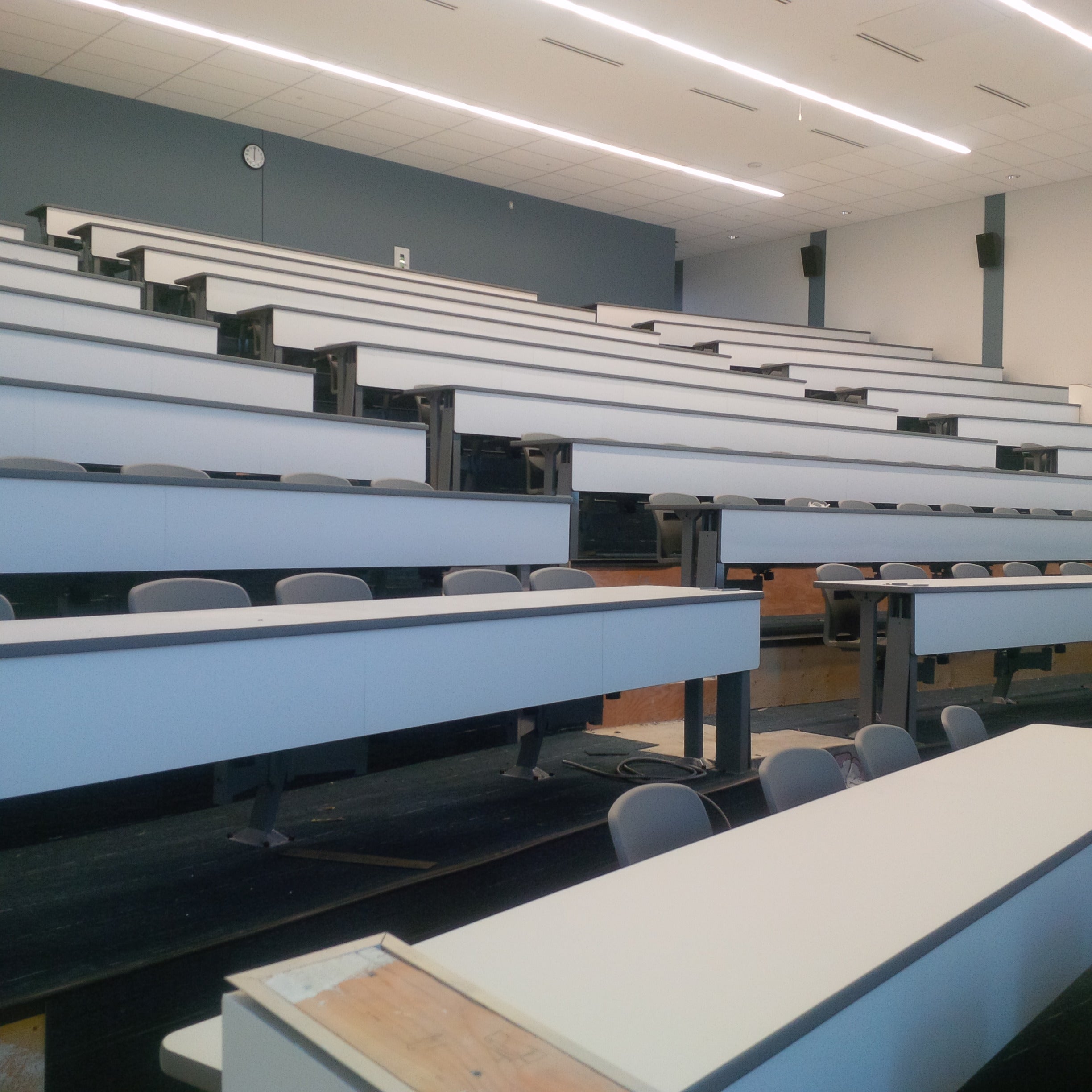 Lecture hall construction.