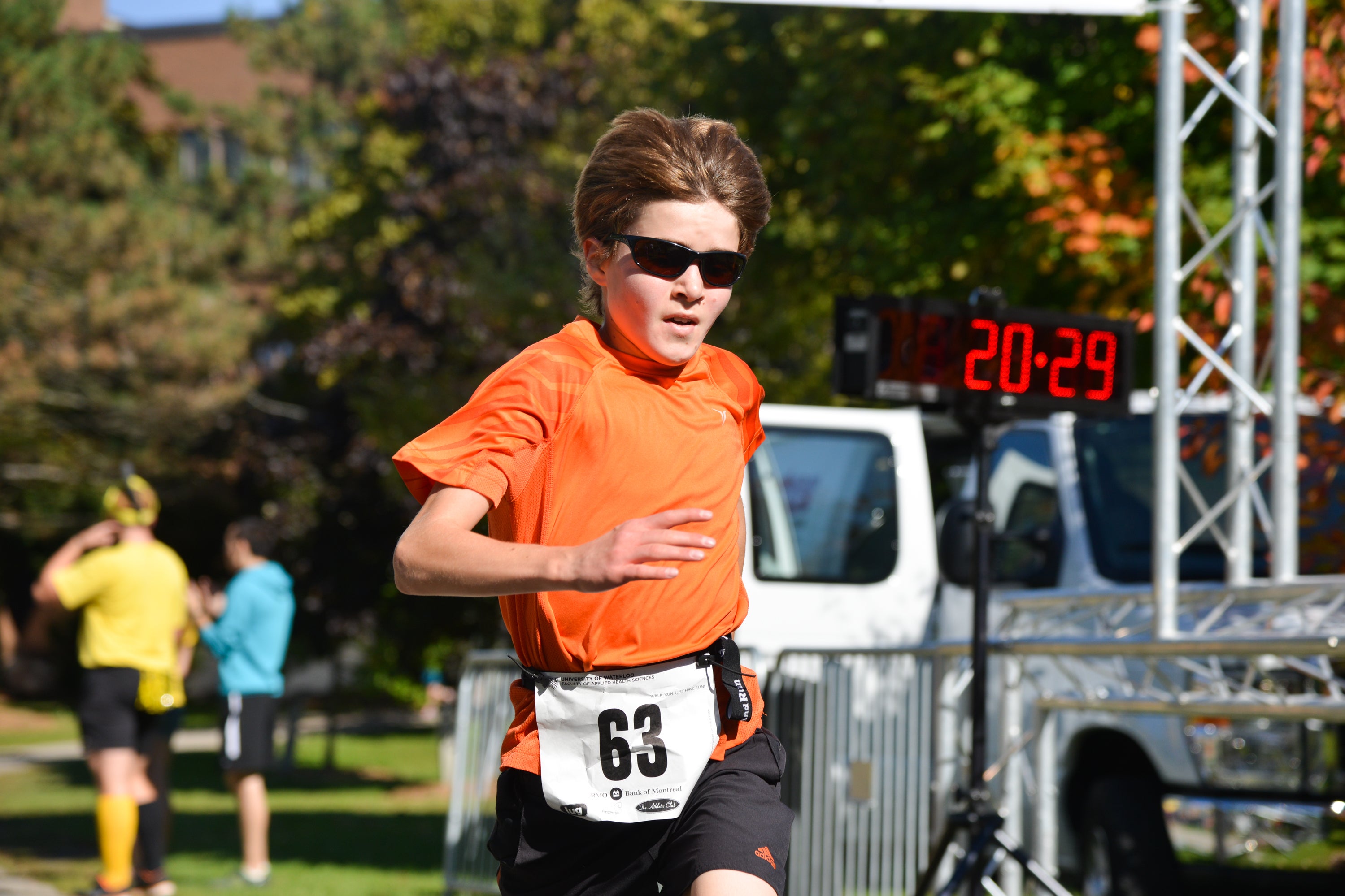 Child Participant passing the finish line