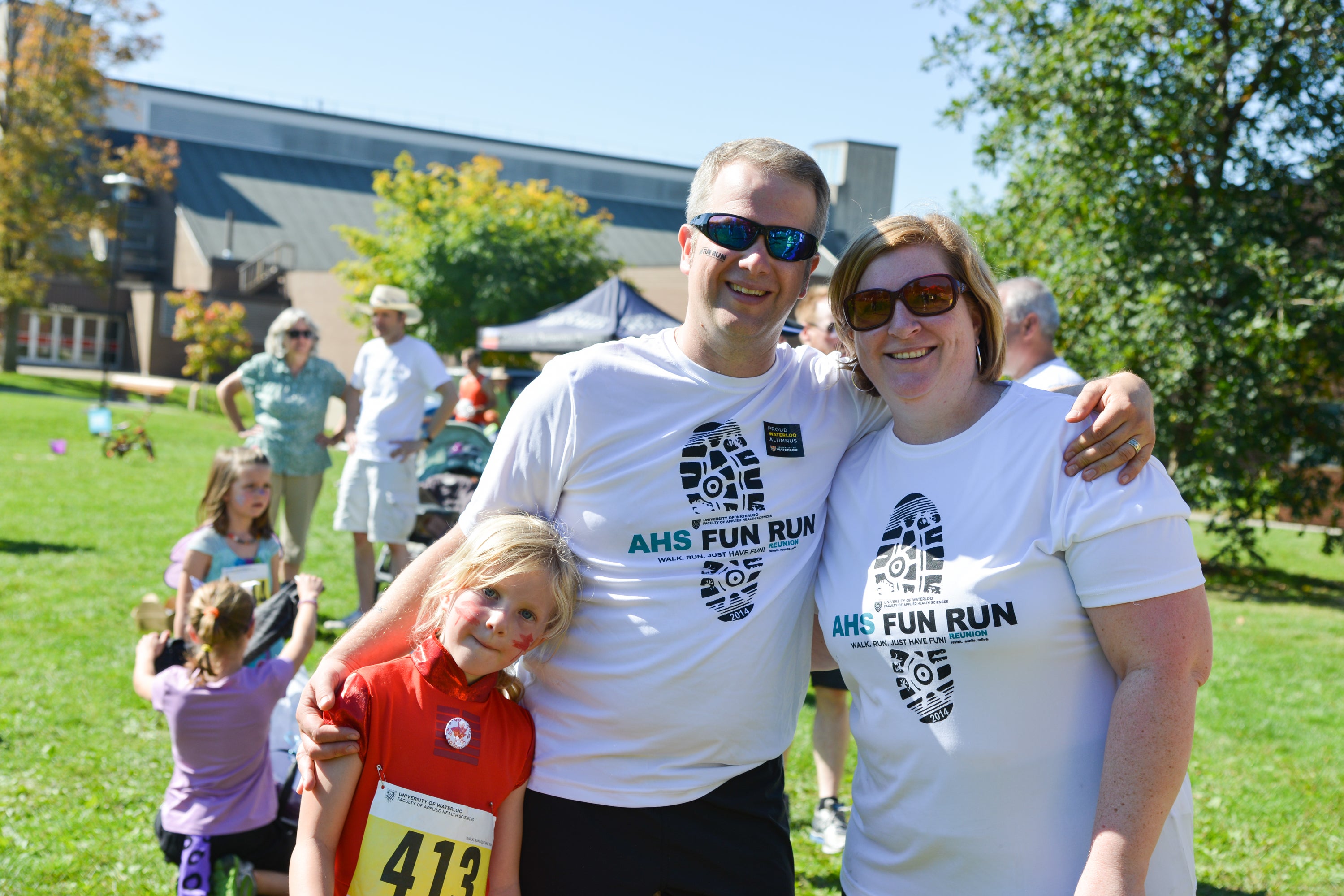 Family of participants after run