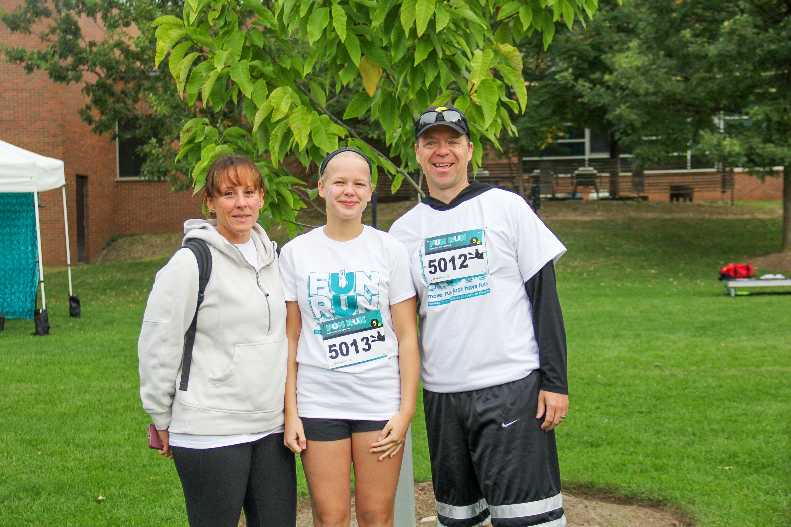 three participants smiling