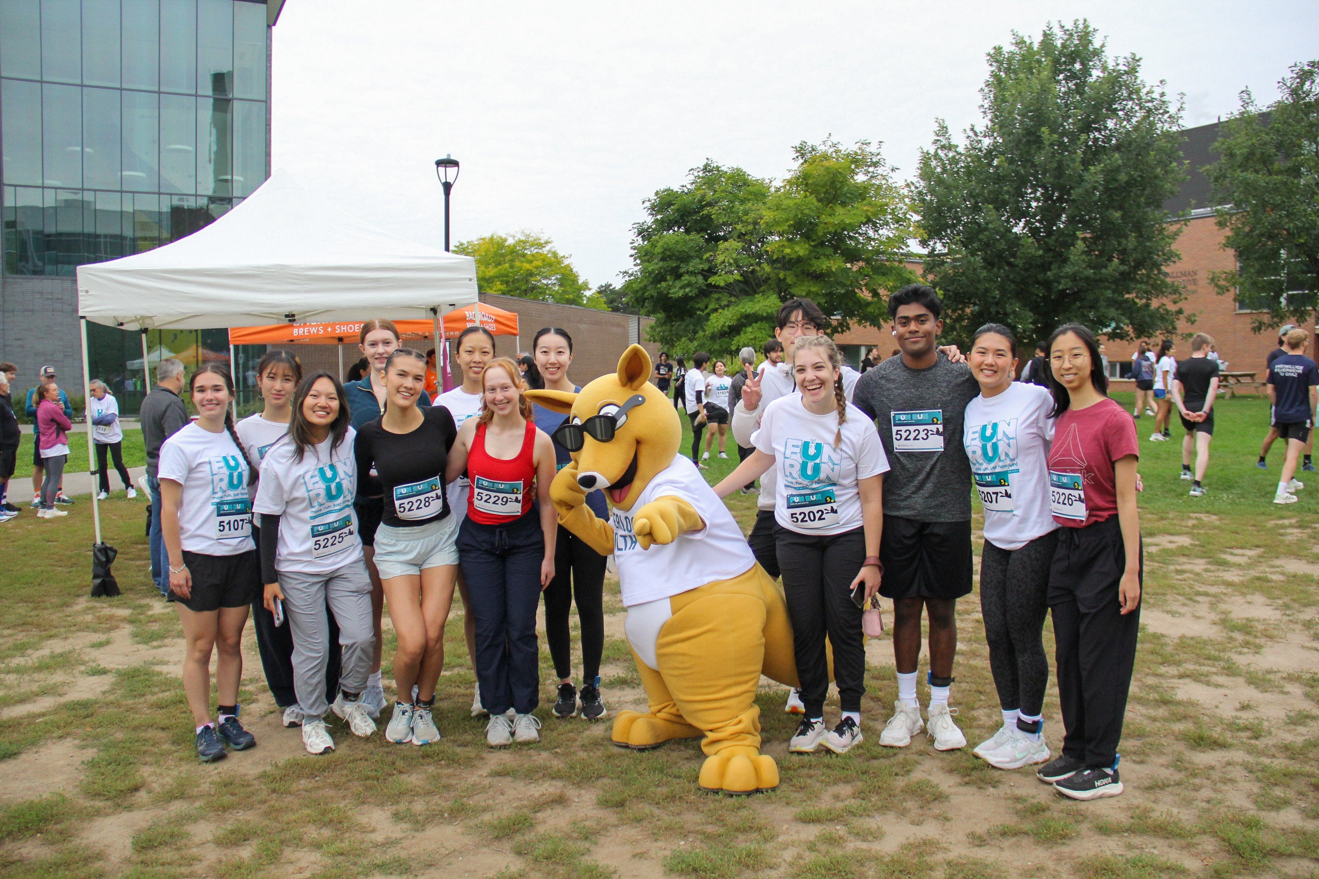 participant group photo with Aussie. 
