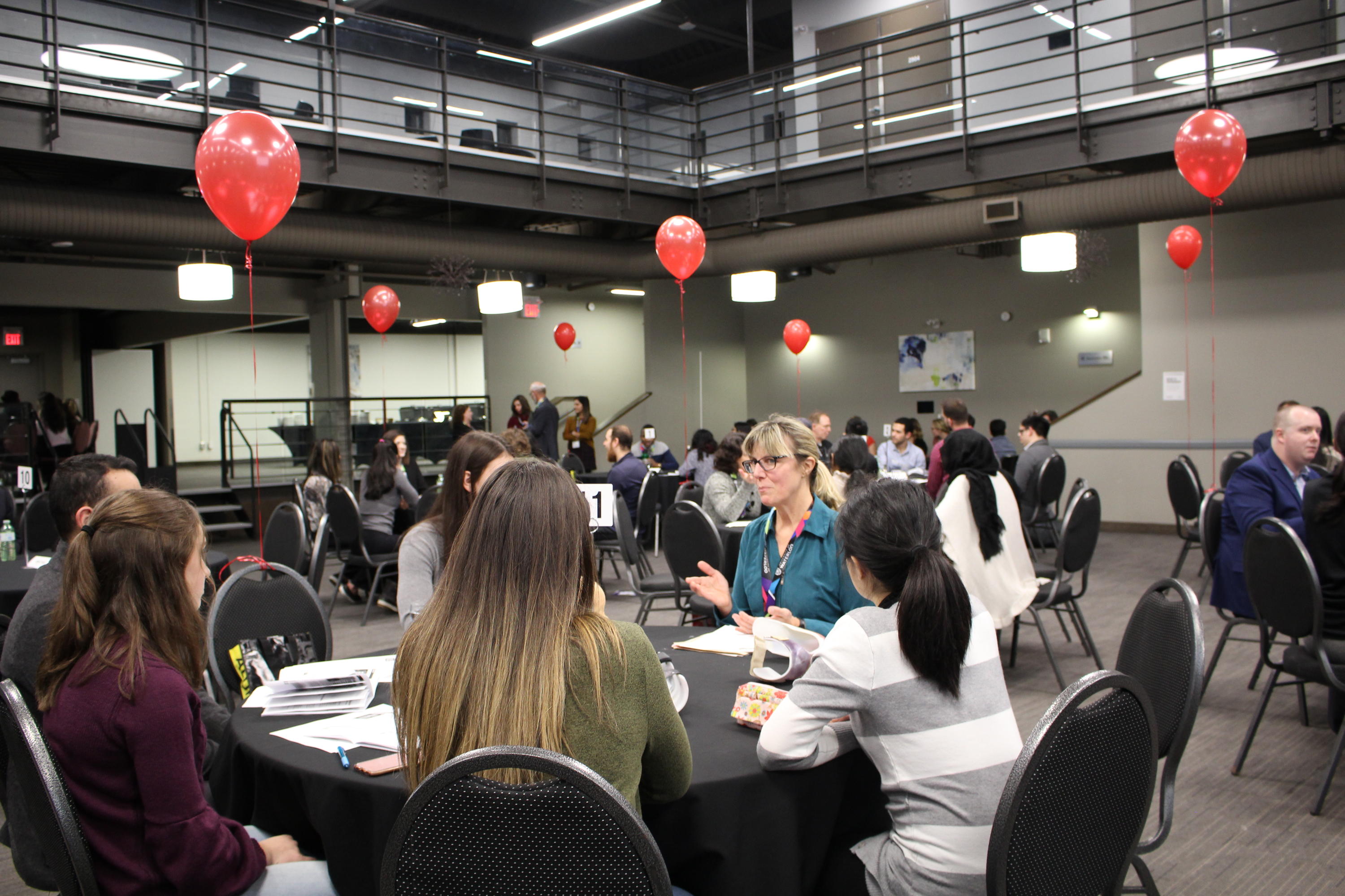 Alumni and Students at Speed Networking event