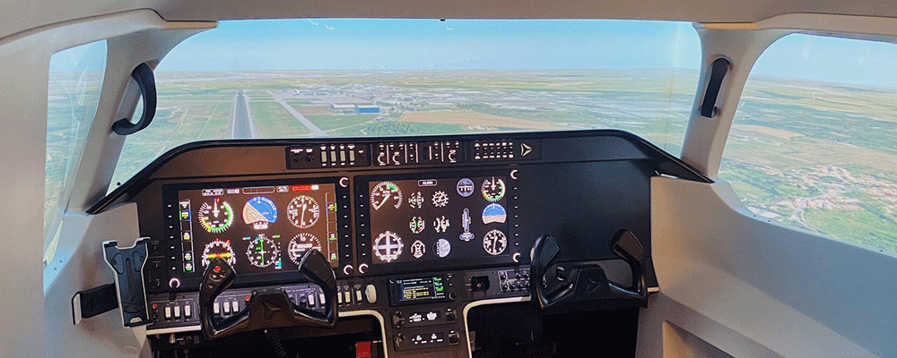 Flight simulator.