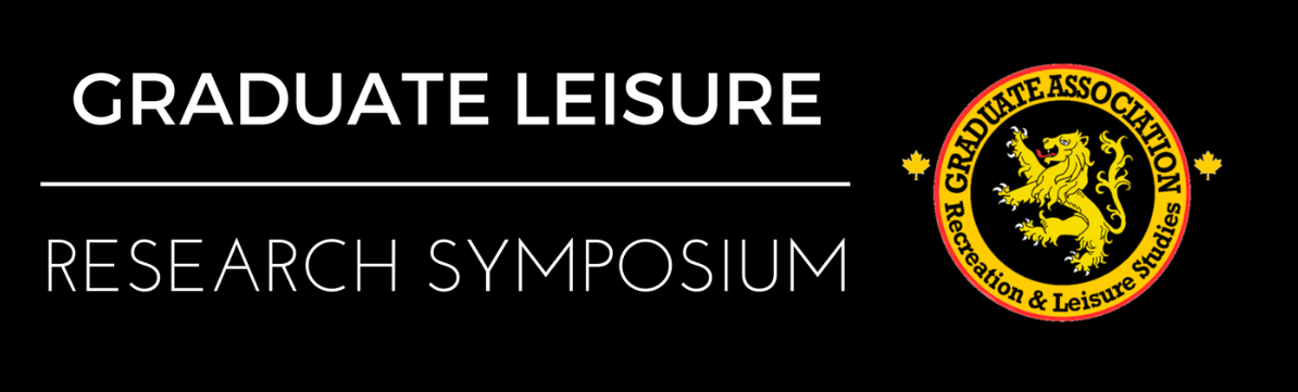Graduate Leisure Research Symposium with logo depicting a lion in a circle