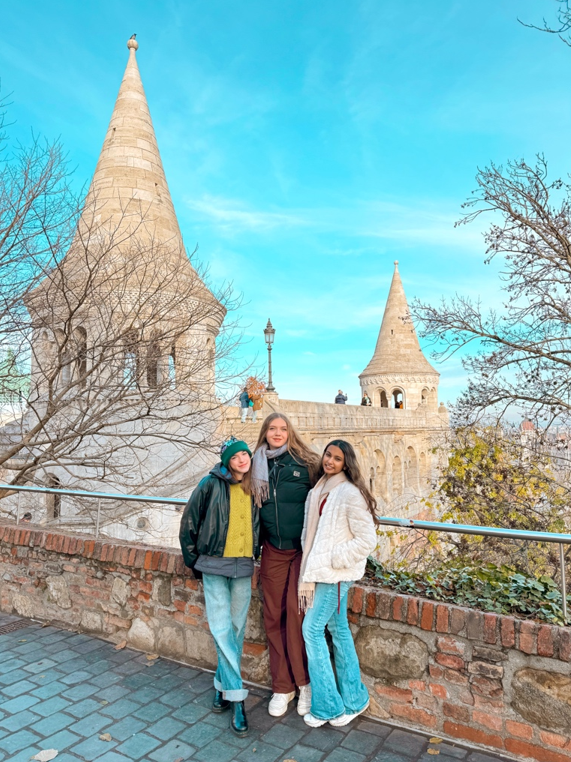 Shayera and her friends at Budapest, Hungary.