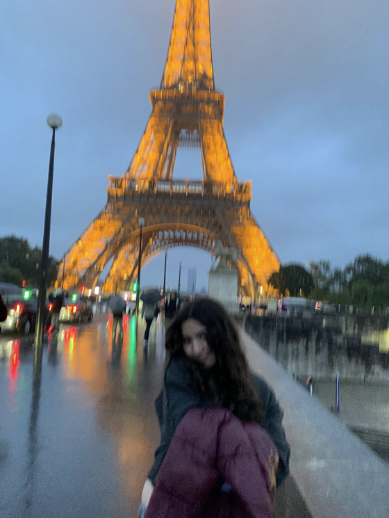 Me in front of the Eiffel Tower!