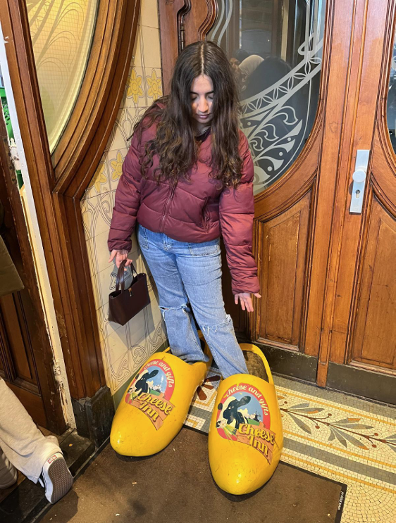 Me in Dutch Clogs in Amsterdam!